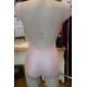 Body rosa con pizzo bianco, completo di gonnellino.