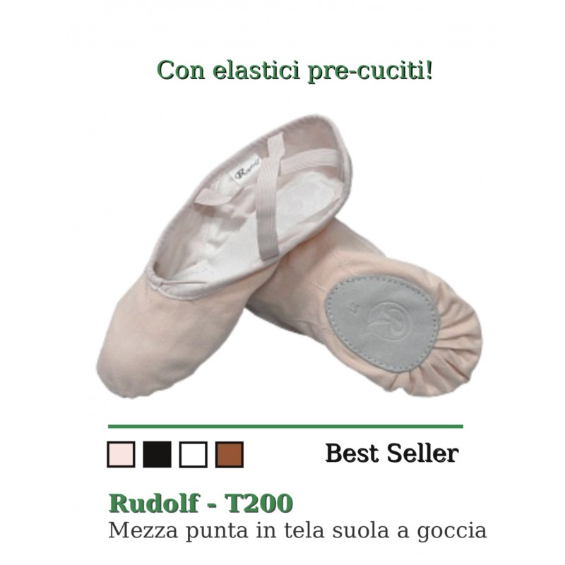 Mezza Punta Rudolf tela Danzarte